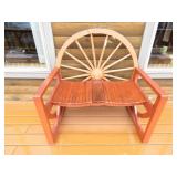 Wagon Wheel Bench