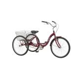 Schwinn Meridian Tricycle w/ Cargo Bskt - Red