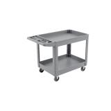 Rubbermaid Classic Flat Shelf Utility Cart - Gray