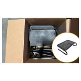 (Box of) Steel Desk Risers - Black