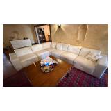 Leather Reclining Sofa & Living Room Contents