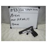 Arcus Mdl KA MK III Cal 9mm S/N 49FG100255