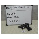 Mauser Mdl HSC Cal 7.65 S/N 950821