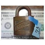 Old Brass Lock Slaymaker NO KEY