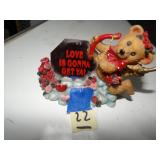 'Love Is Gonna Get Ya' Bear Figurine
