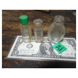 3ct Vintage Miniature Bottles
