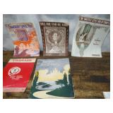 5ct of Sheet Music Vintage