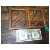 Scroll Saw Hanging Art Pair of Birds