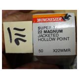 Winchester Super X 22 mag JHP 50rnds