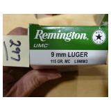 Remington 9mm Luger 115gr MC 50rnds