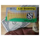 Sellier & Bellot 6.35 Browning 25 Auto 50rnds