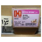 Hornady Critical Defense 38spl 90gr FTX 25rnds