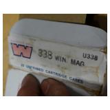 338 Win Mag 2ct Live & 4ct Brass