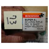 Win Super X 22LR No 12 Shot High Velocity 50rnds
