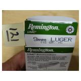 Remington 9mm Luger 115gr MC 50rnds