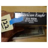 American Eagle 223 Rem 55gr FMJ 20rnds SEALED