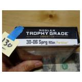 Nosler Trophy Grade 30-06 Sprg 165gr 20rnds