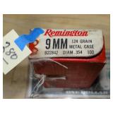 Remington 9mm 124gr .354 100ct