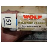 Wolf 9mm Makarov 95gr FMJ 50rnds
