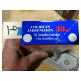 American Ammo 38spl 158gr 50rnds SEALED