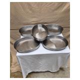 STAINLESS STEEL OVAL SERVER PLATTERS