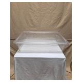 CLEAR FOOD STORAGE BOX WITH LID