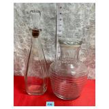 Vtg Anchor Hocking Caraffe&Balls Jar Decanter