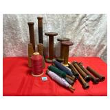 VTG. & ANTIQUE THREAD SPOOLS