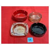 VINTAGE ASHTRAYS WITH ADVERTISING