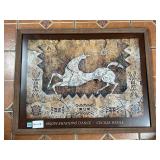 Snow-Shadows Dance Cecilia Henle Framed Poster