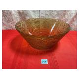 VTG. ANCHOR HOCKING SORENO AMBER BOWL