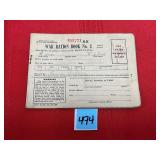 Collectible War Ration Book No 3