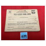 Collectible War Ration Book No 4
