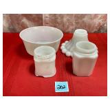 Vtg. Milk Glass lot