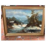 Wow, G. Lechner oil painting on canvas, signed