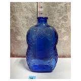 VTG LIBBEY COBALT GLUE GLASS BOTTLE