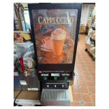 CAPPUCCINO MACHINE, LIGHT UP AND TURNS ON