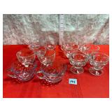 Vtg Glass Punch cups assorted