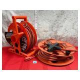 Two extension cords on reels