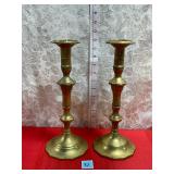 VTG. BRASS CANDLE HOLDERS