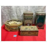 VTG. TIN CONTAINERS SEE ALL PICTURES