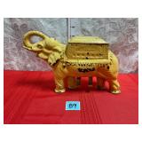RARE CAST IRON ELEPHANT CIGARETTE ROLLER