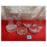 Vtg cut glass lot please see all pictures