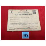 Collectible War Ration Book No 4