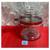 VTG. PYREX FLAMEWARE GLASS COFFEE PERCOLATOR