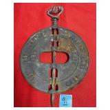 VTG CAST IRON STOVE PIPE DAMPER