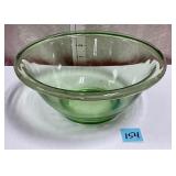 VTG. LARGE ROUND URANIUM GLASS BOWL