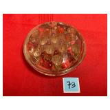 VTG  GLASS FLOWER FROG