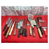 Vtg. Knifes and sharpeners +more