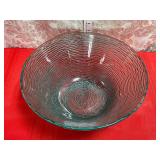 VTG. ANCHOR HOCKING SORENO AQUAMARINE BOWL